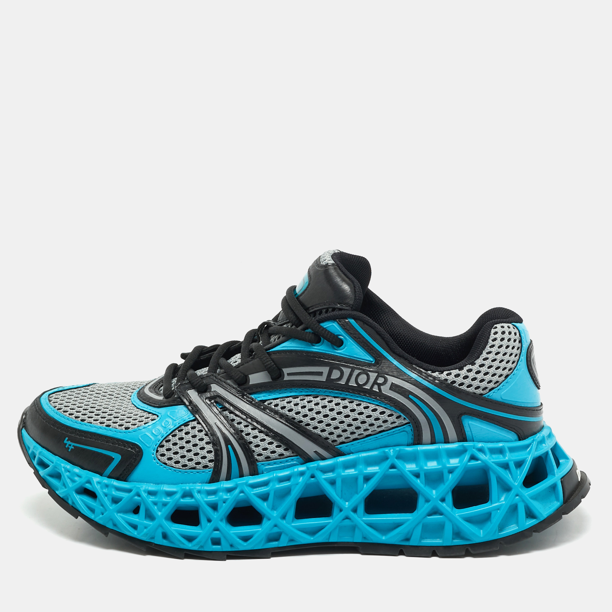 

Dior Grey/Black Mesh and Rubber B35 NXXT Sneakers Size