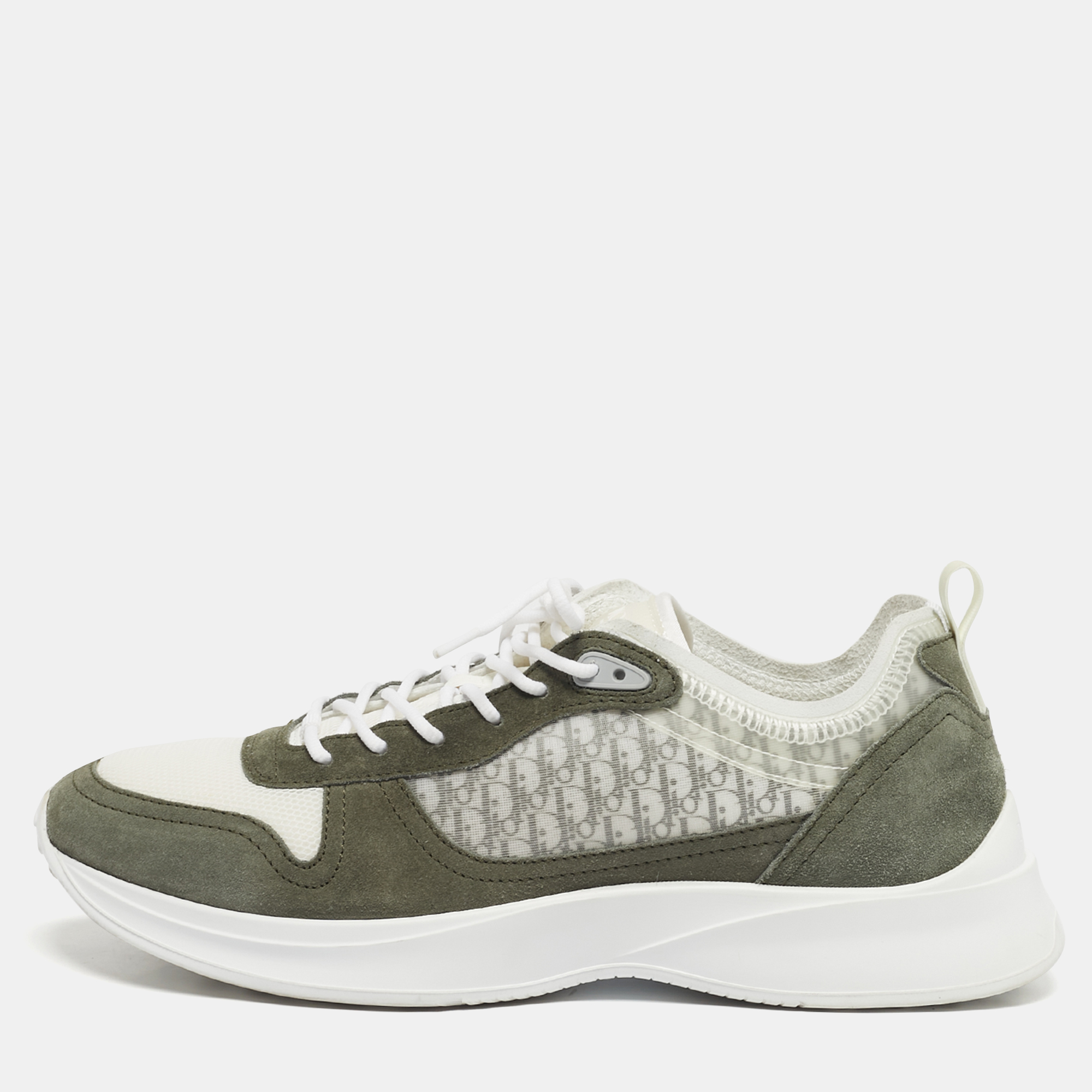 

Dior B25 Size  Green/White Mesh, PVC and Suede Low Top Sneakers
