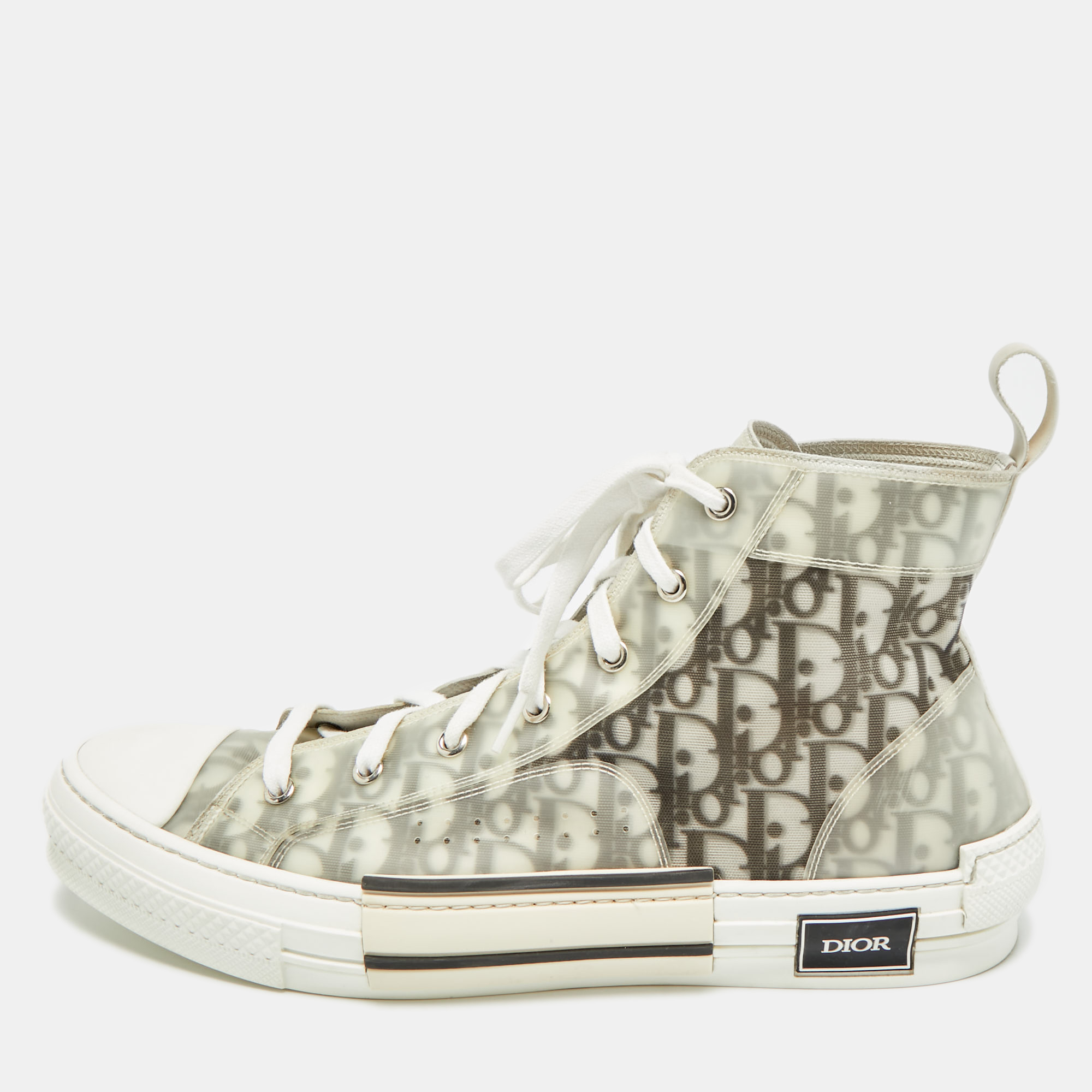 

Dior B23 Size  Grey Mesh and Rubber High Top Sneakers