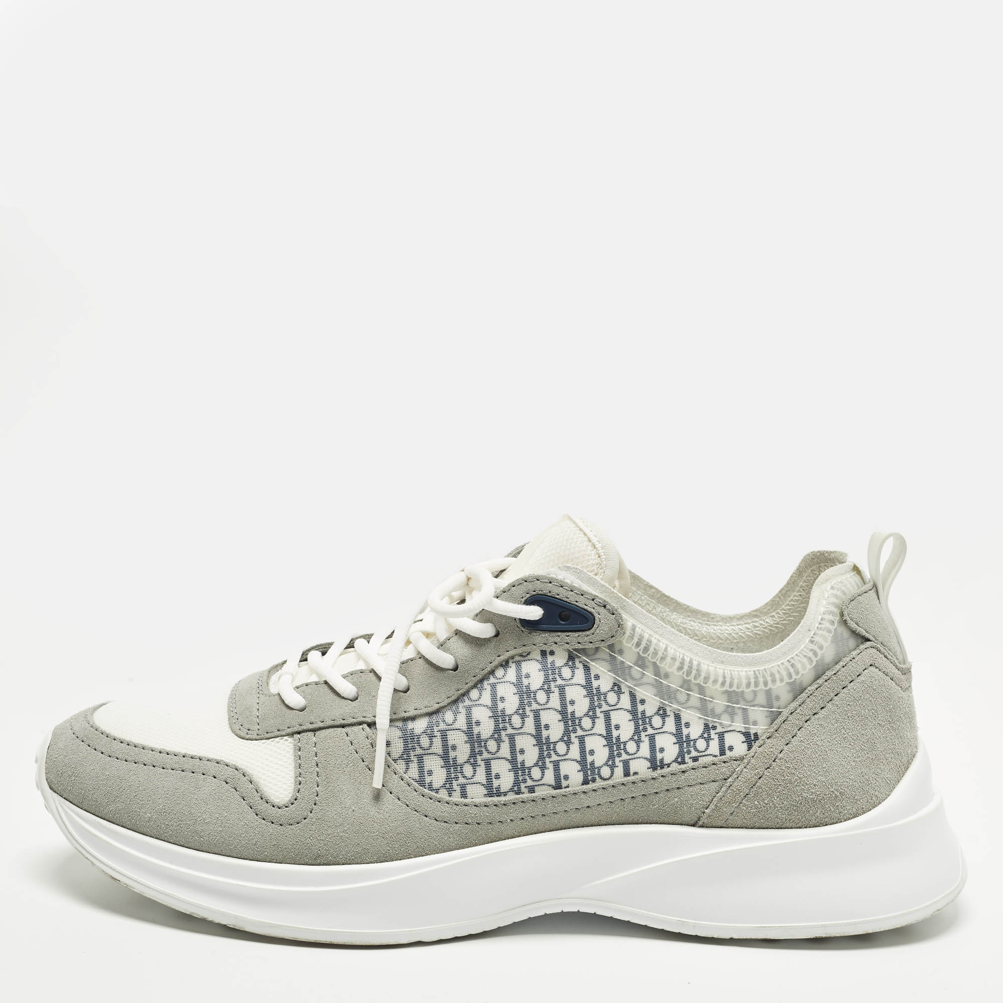 

Dior B25 Size  Grey Oblique Fabric and Suede Lace Up Sneakers