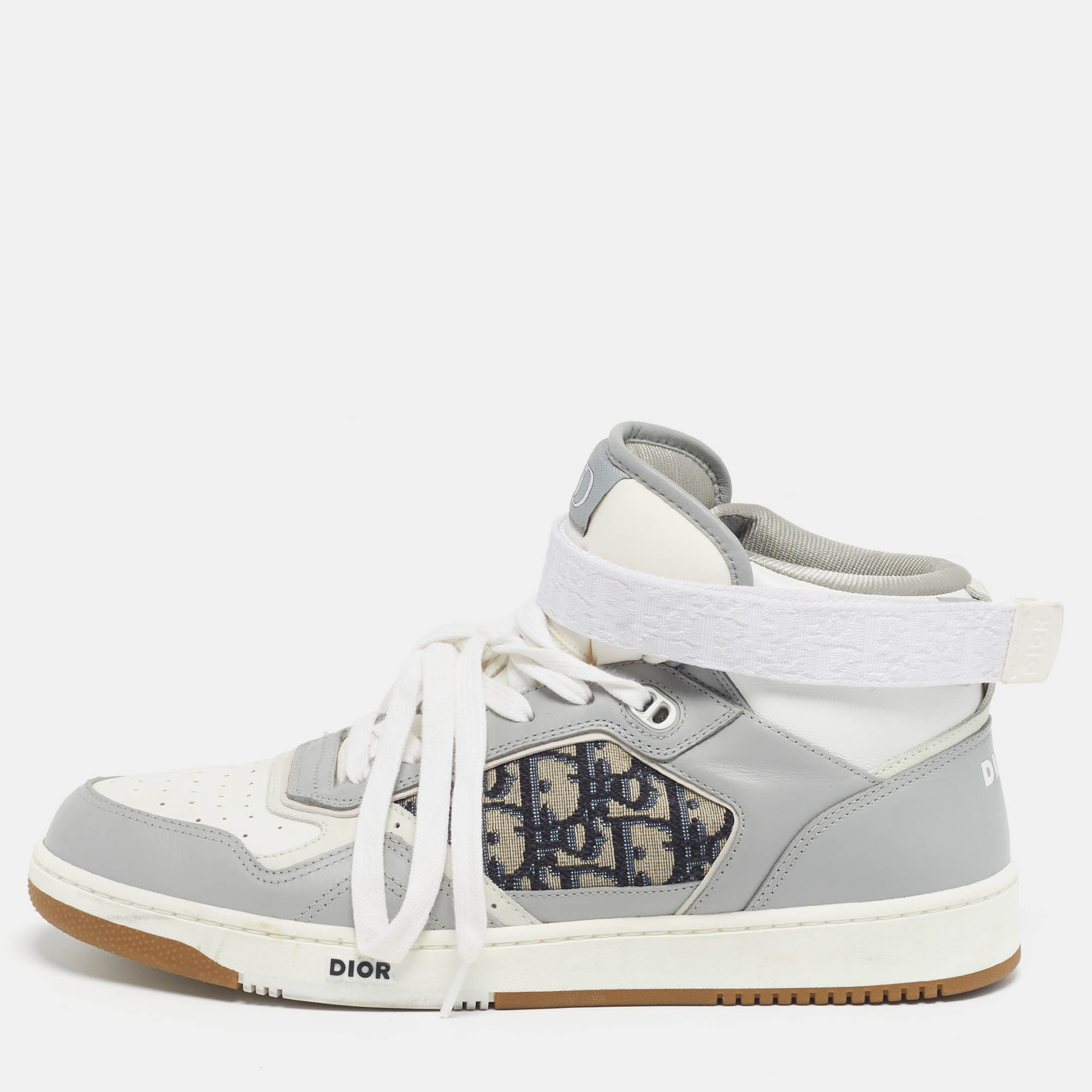 

Dior B27 Size  Multicolor Jacquard and Leather High Top Sneakers