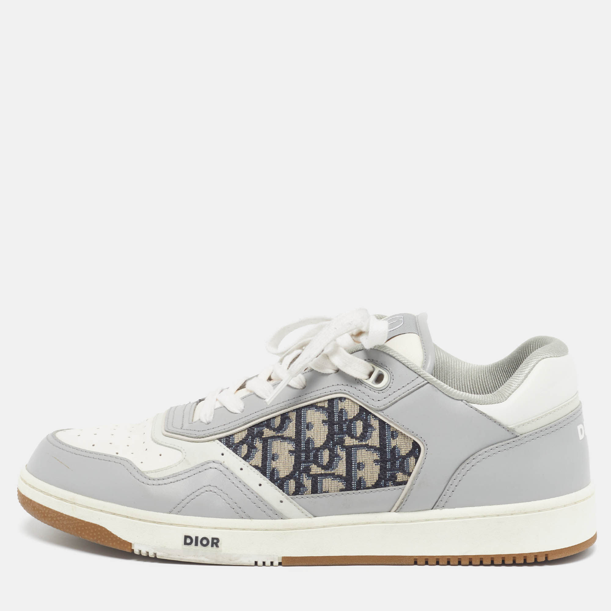 

Dior b27 Size  Multicolor Jacquard and Leather Lace Up Sneakers