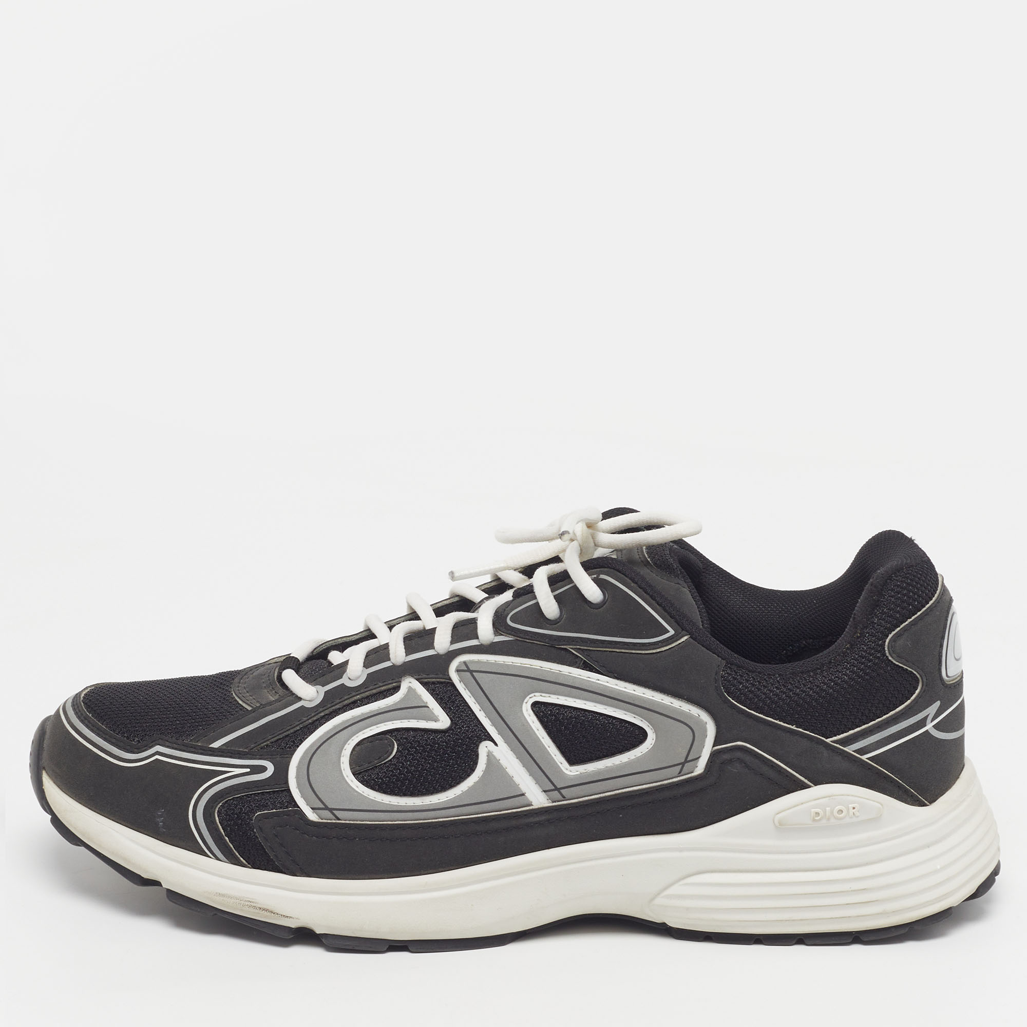 

Dior B30 Size  Black/Grey Leather and Mesh Lace Up Sneakers