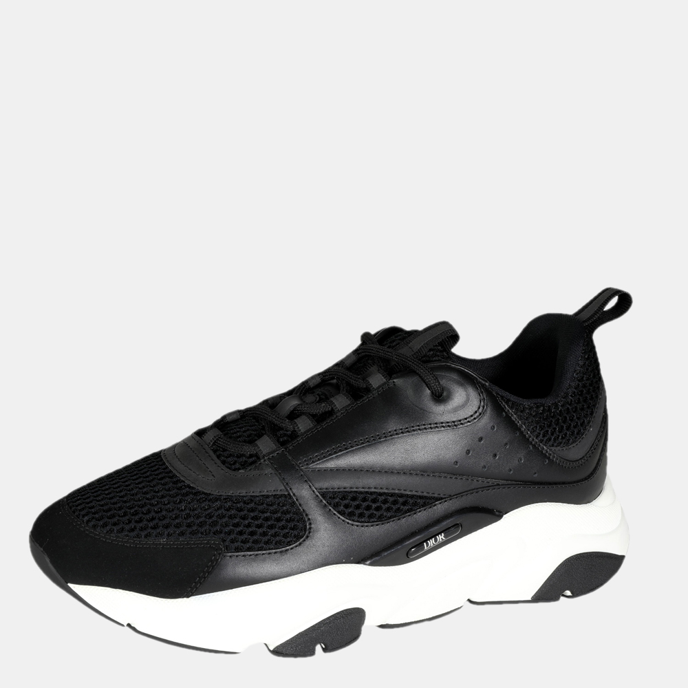 

Dior Black/White Black Technical Mesh and Calfskin B22 Sneaker EU