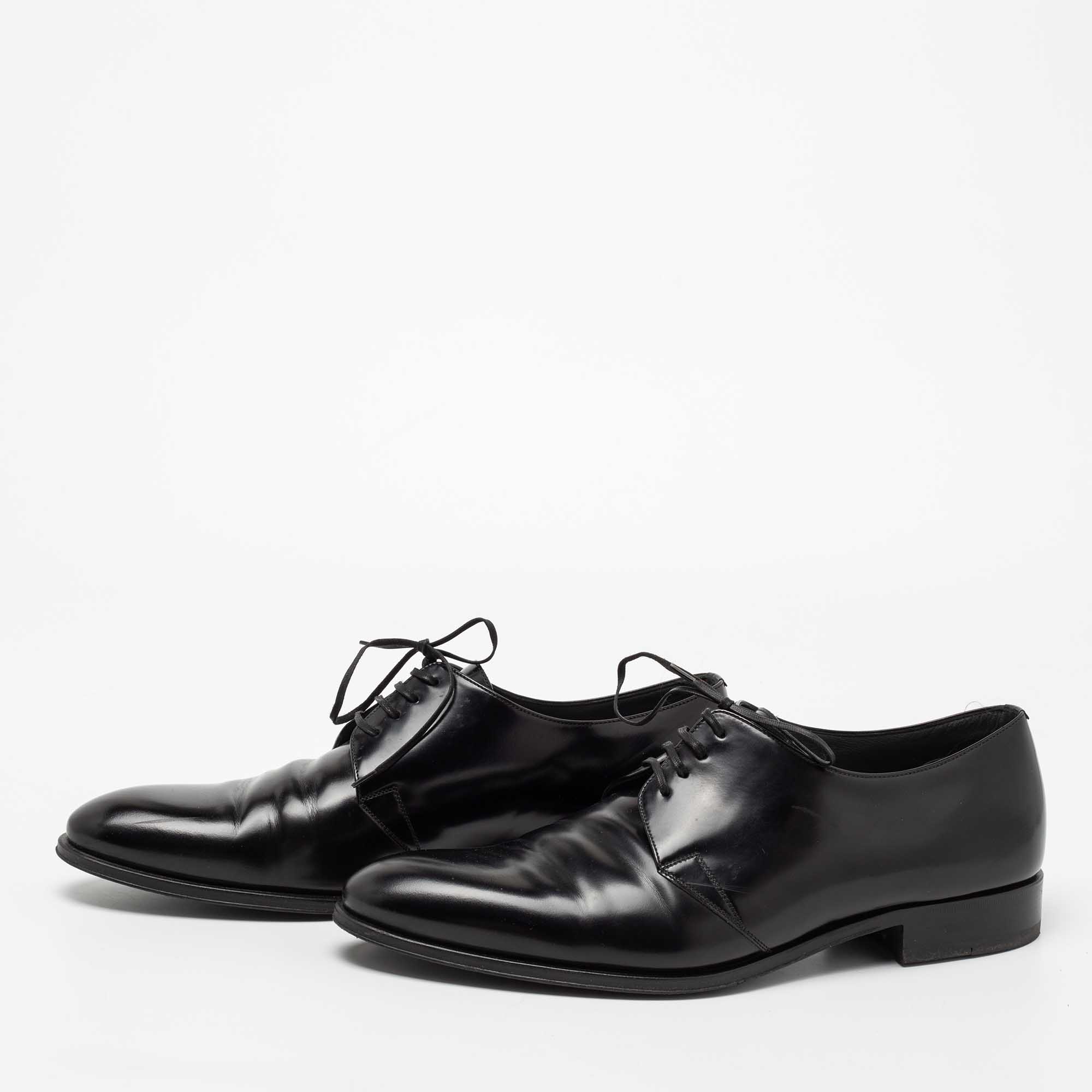 

Dior Black Leather Timeless Lace Up Oxford Size