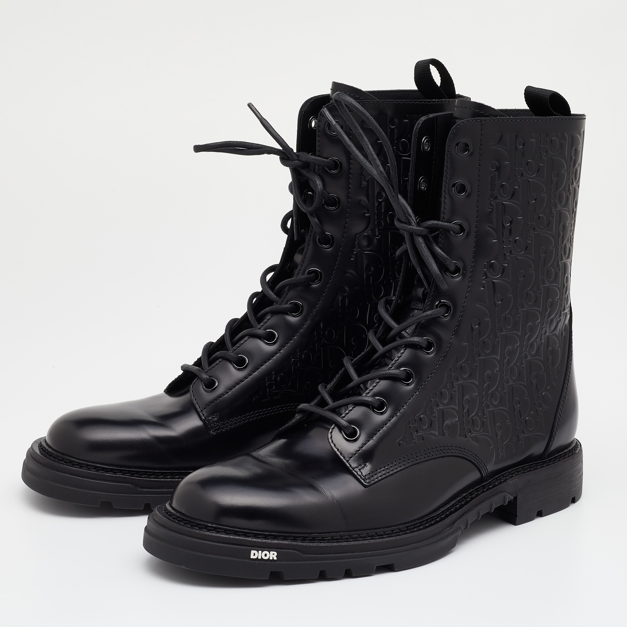 

Dior Black Leather Explorer II Boots Size