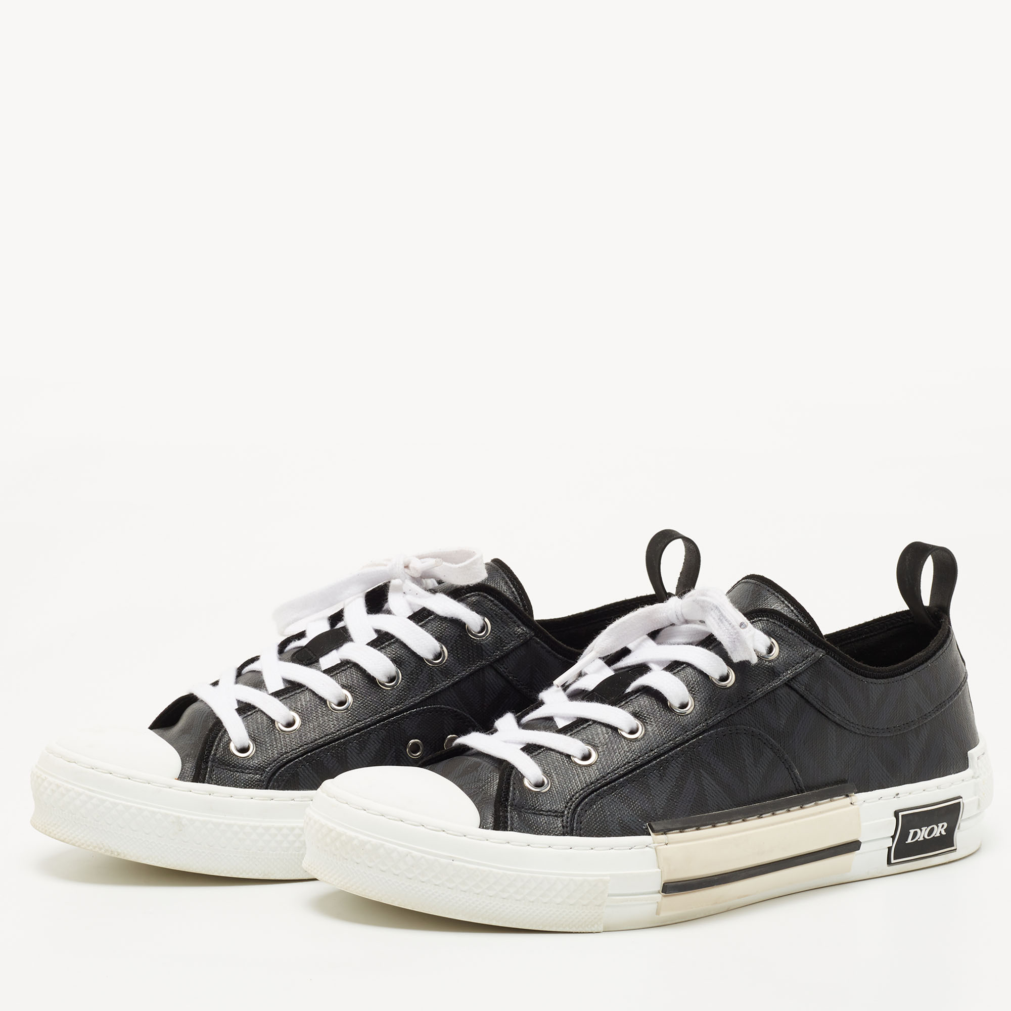 

Dior Black Canvas Walk'n'Dior Low Top Sneakers Size