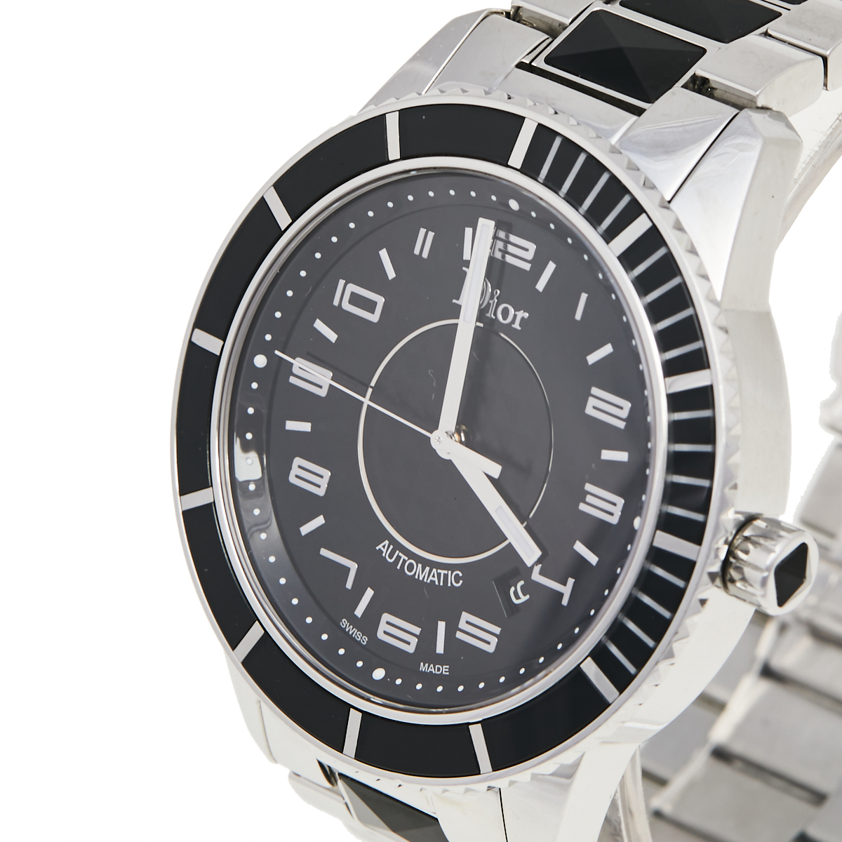 

Dior Black Stainless Steel Christal CD115510M001 Men's Wristwatch