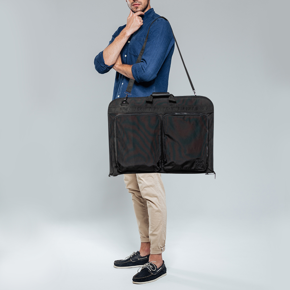 

DKNY Black Nylon Garment Luggage Travel Bag