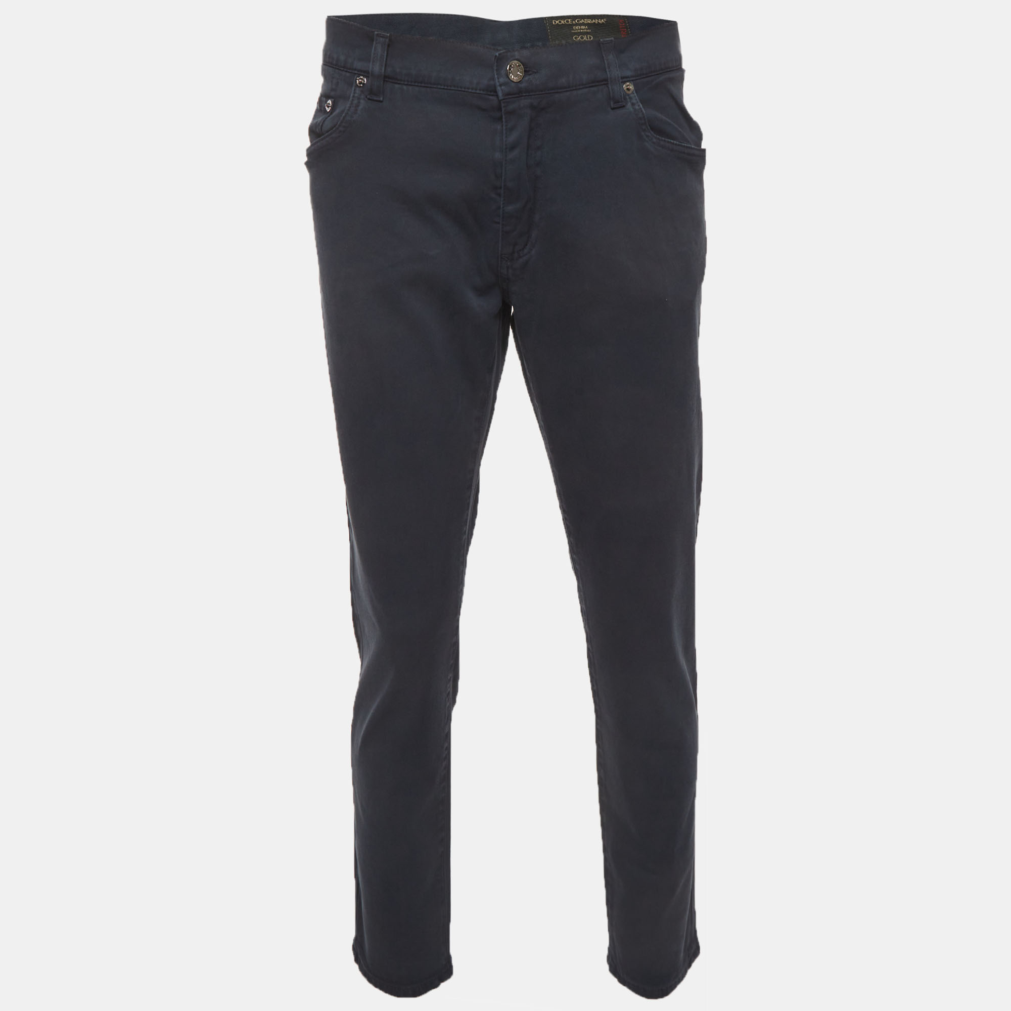

Dolce & Gabbana Navy Blue Stretch Denim Jeans XXXL/Waist 38"