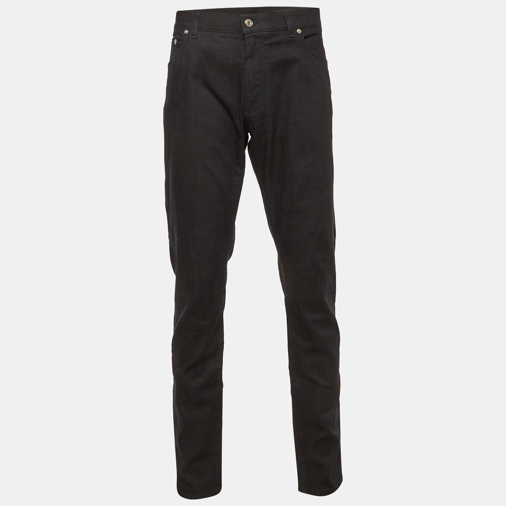 

Dolce & Gabbana Black Denim Straight Fit Jeans / Waist 40"