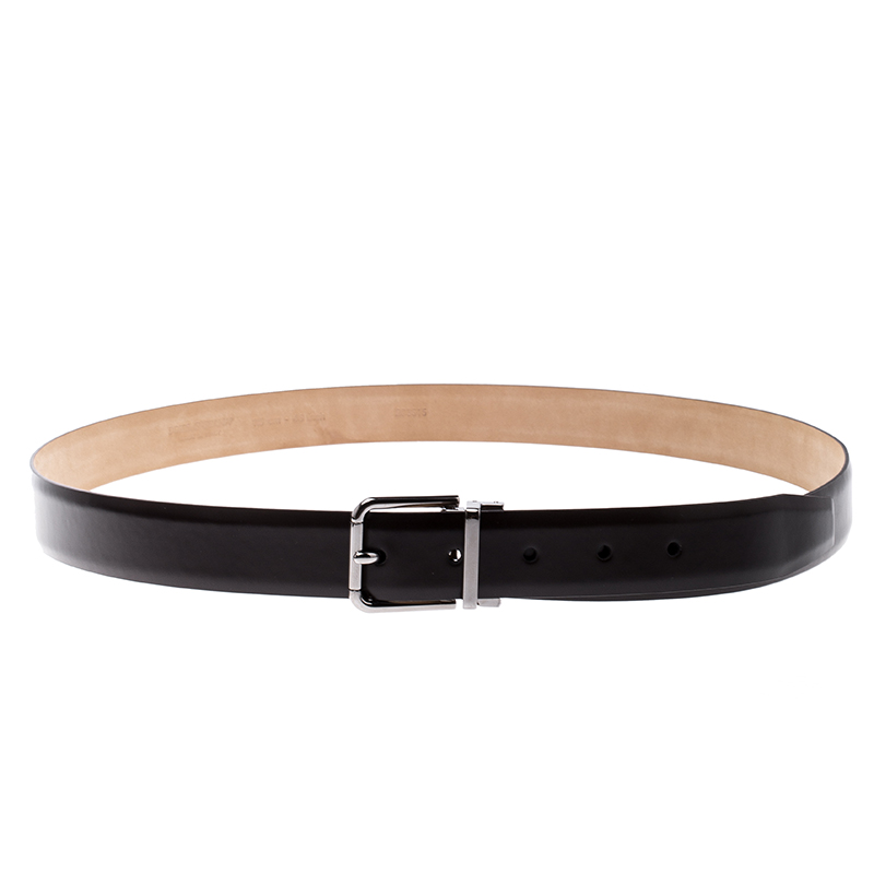 Pre Owned حزام دولتشي أند غابانا جلد بني داكن 115 سم