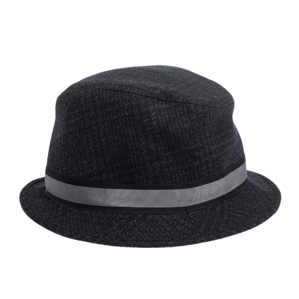Dolce & Gabbana Black Cashmere Wool Bucket Hat