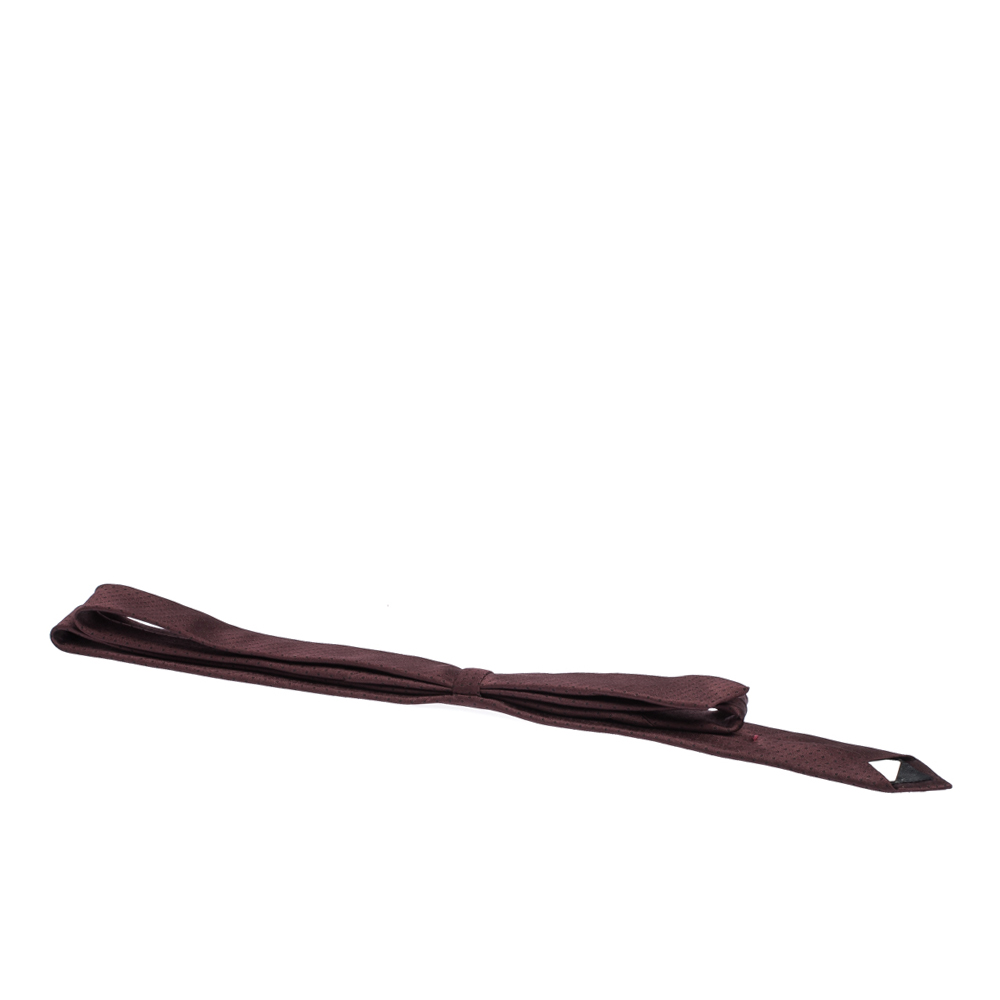 Dolce & Gabbana Bordeaux Silk Jacquard Blade Tie