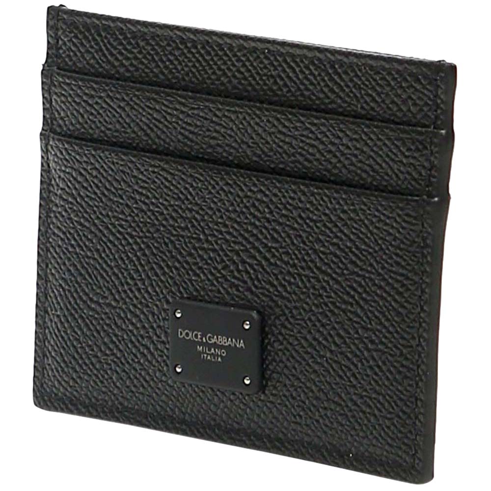 

Dolce & Gabbana Black Calfskin Leather Dauphine Cardholder