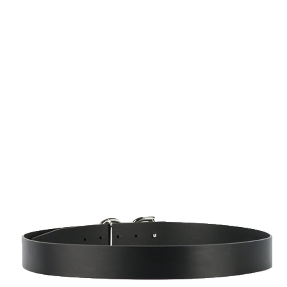 

Dolce & Gabbana Black DG Logo Buckle Belt Size