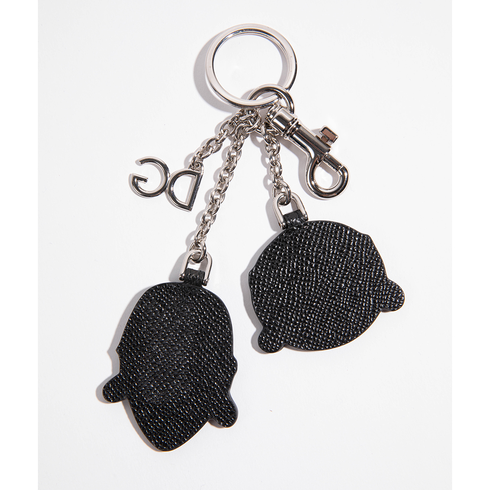 

Dolce & Gabbana Silver Family Patch Keychain