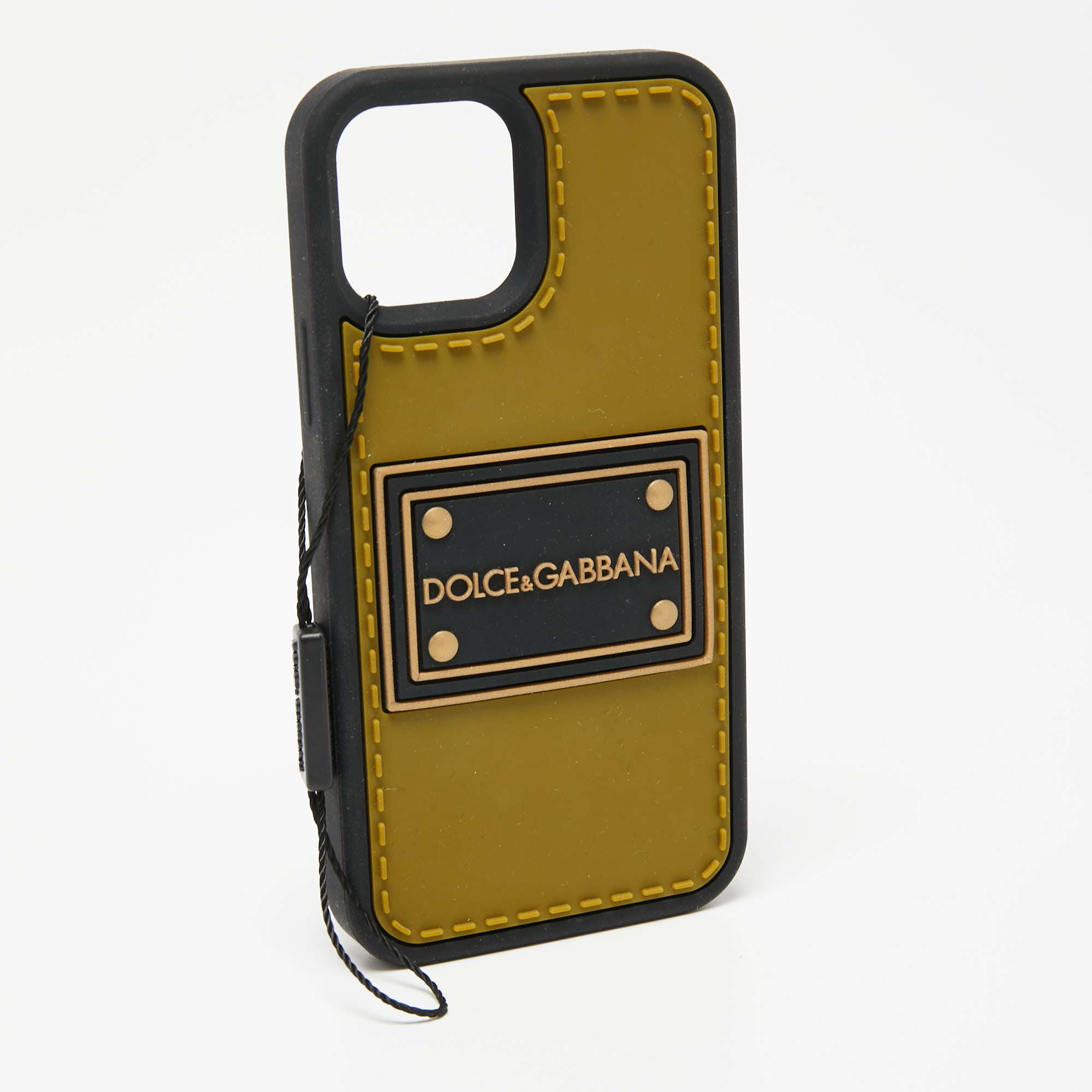 

Dolce & Gabbana Olive Green/Black Logo Rubber iPhone 12 Pro /12 Max Case