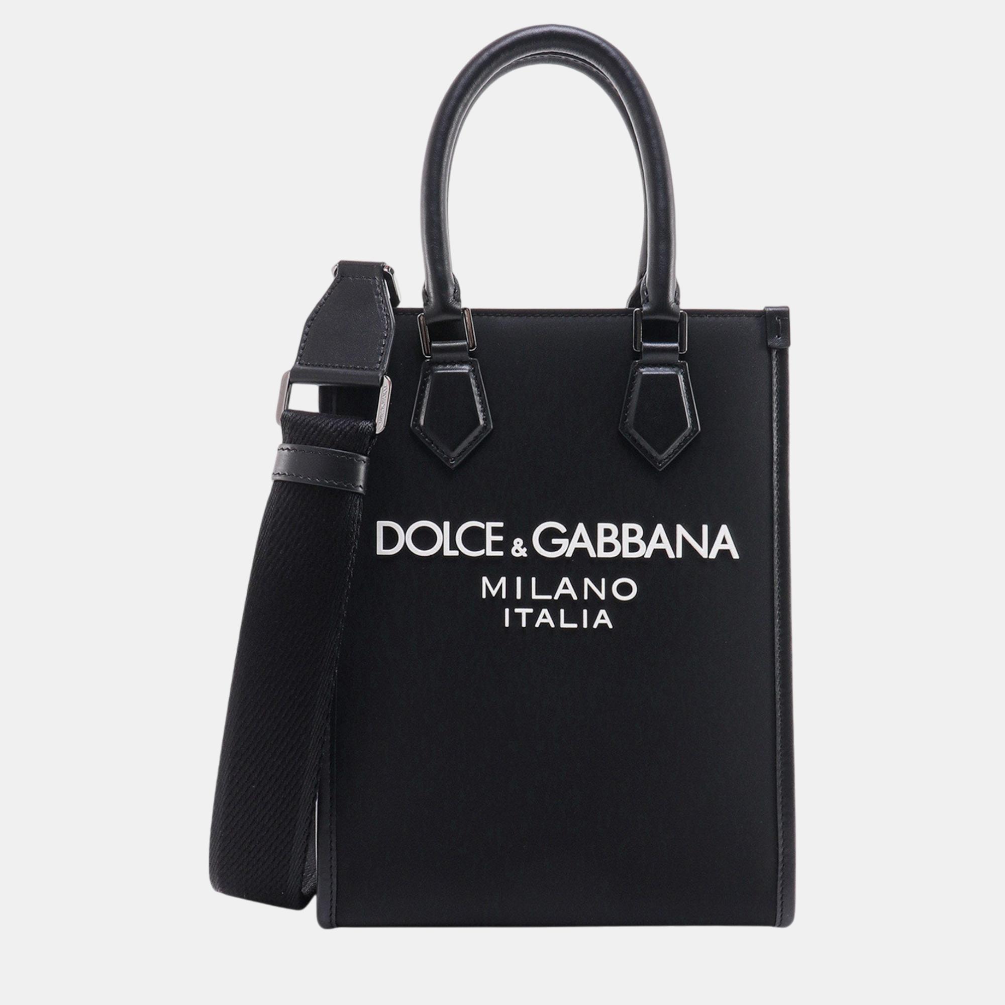 

Dolce & Gabbana Black Nylon And Leather Handbag