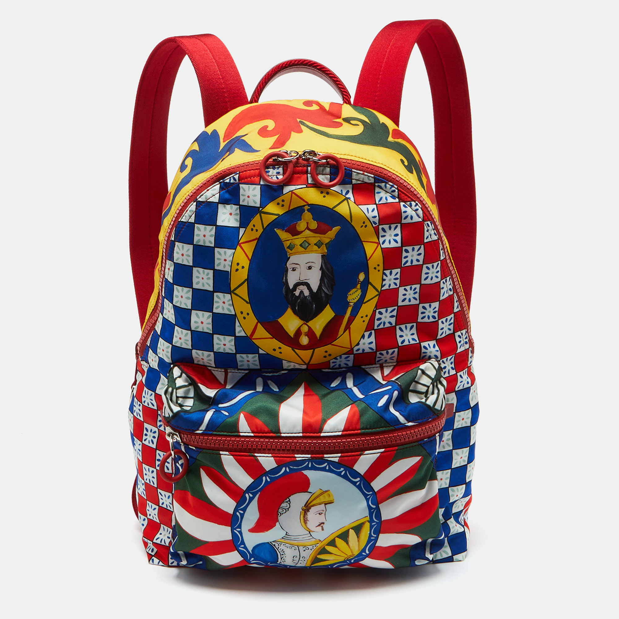 

Dolce & Gabbana Multicolor Nylon Zaino Printed Backpack