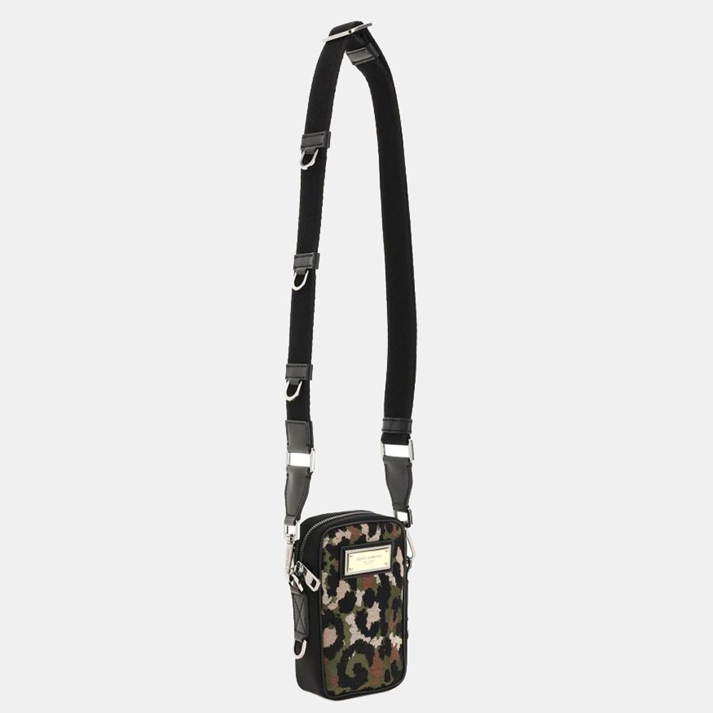 

Dolce & Gabbana Multi Nylon Fabric Leather Print Mini Messenger Bag, Multicolor