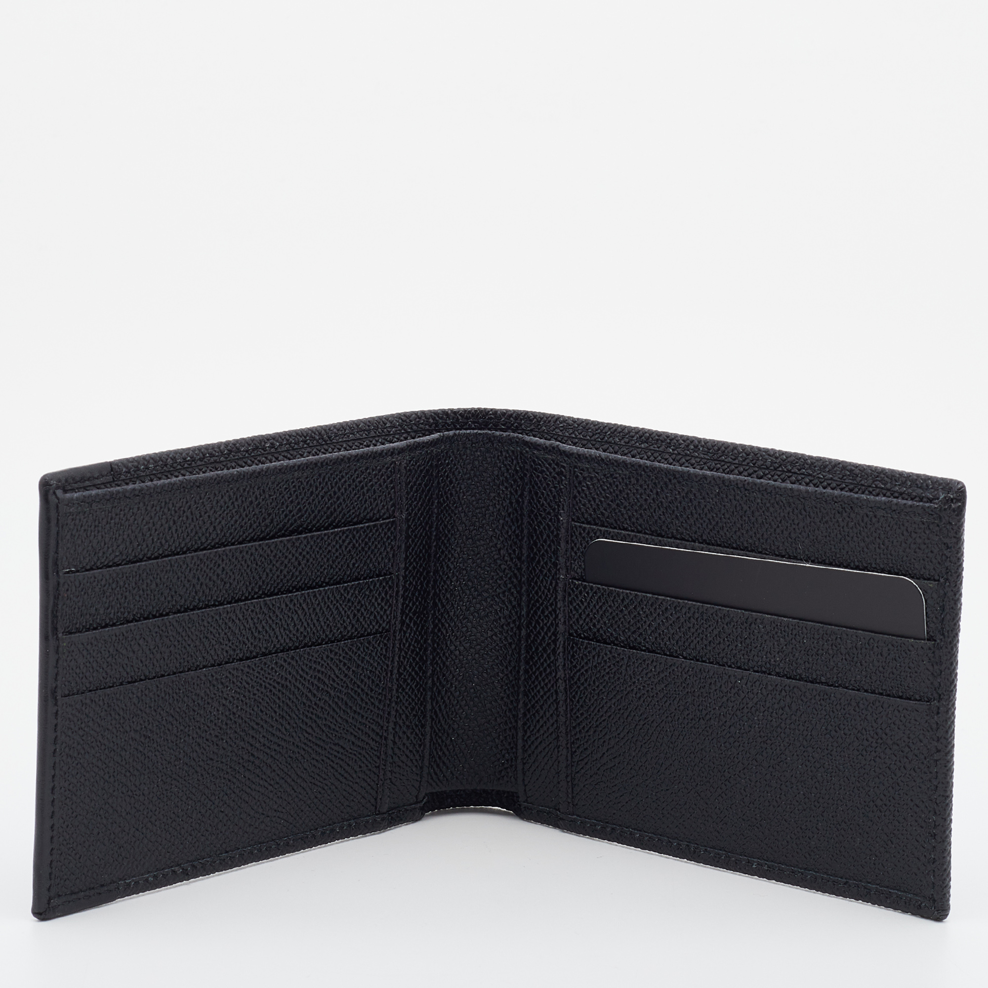 

Dolce & Gabbana Black Leather Bifold Wallet