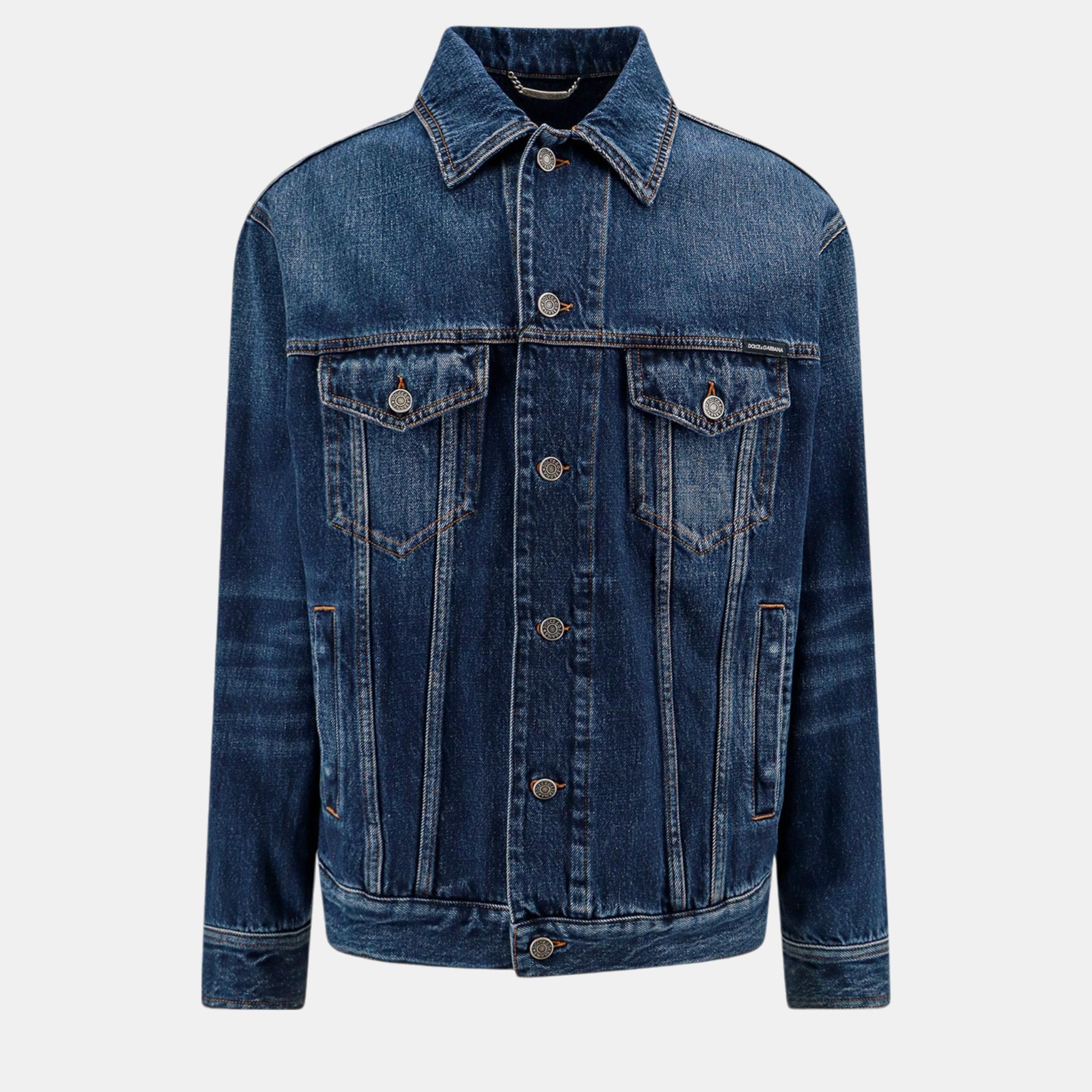 

Dolce & Gabbana Blue Denim Jacket IT