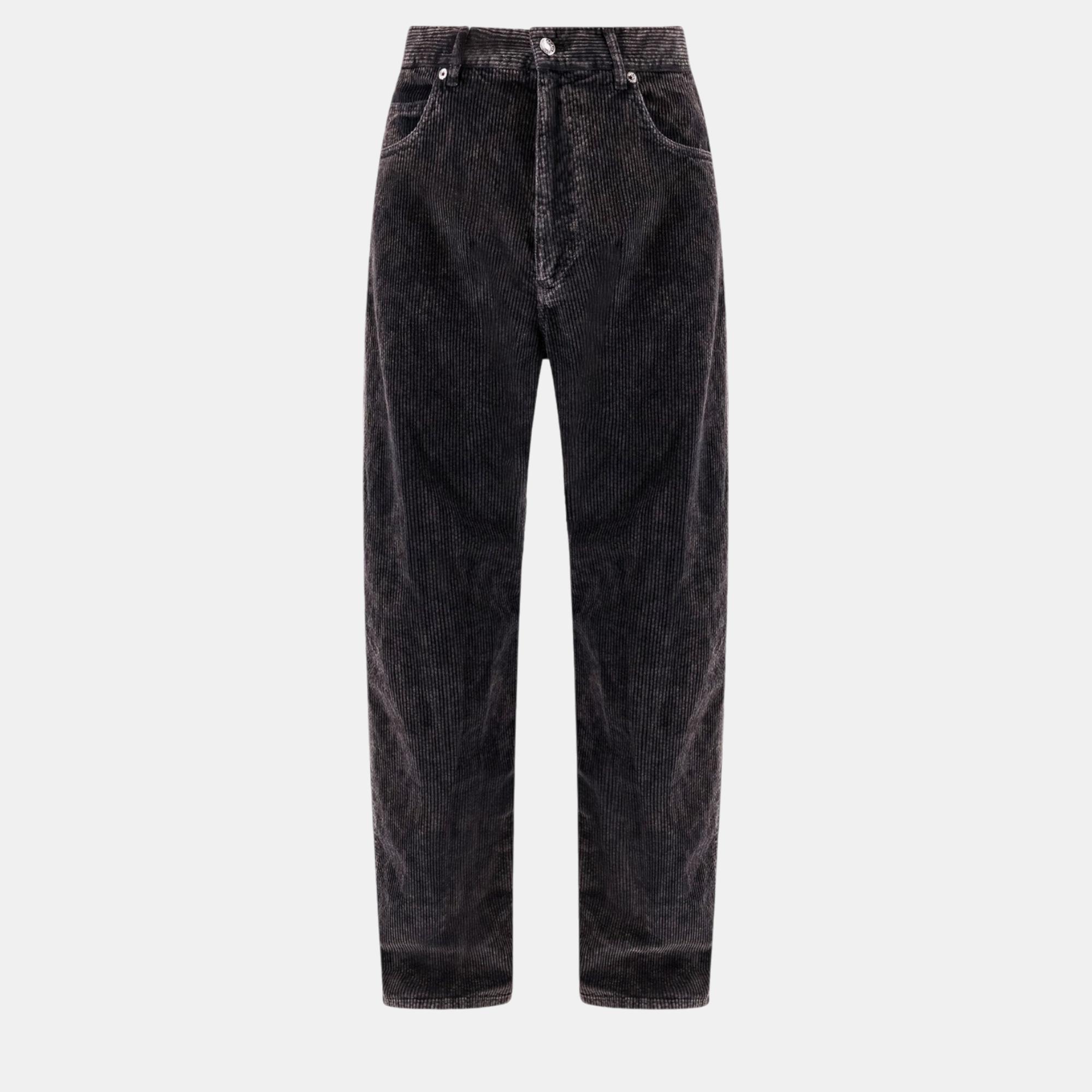 

Dolce & Gabbana Black Corduroy Trouser Pants IT