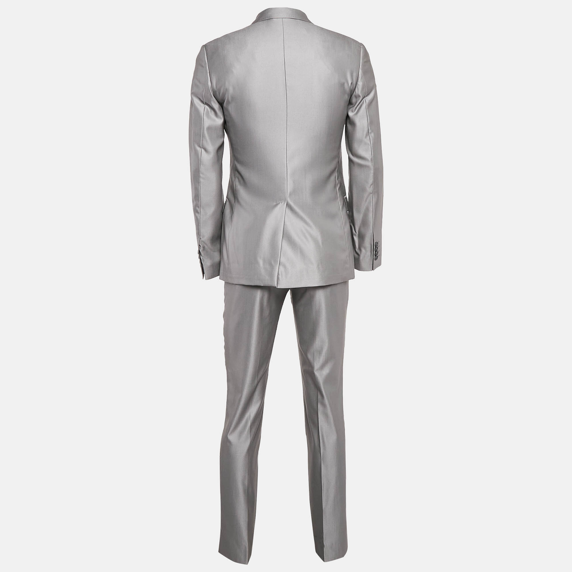 

Dolce & Gabbana Grey Wool Blend Pants Suit S