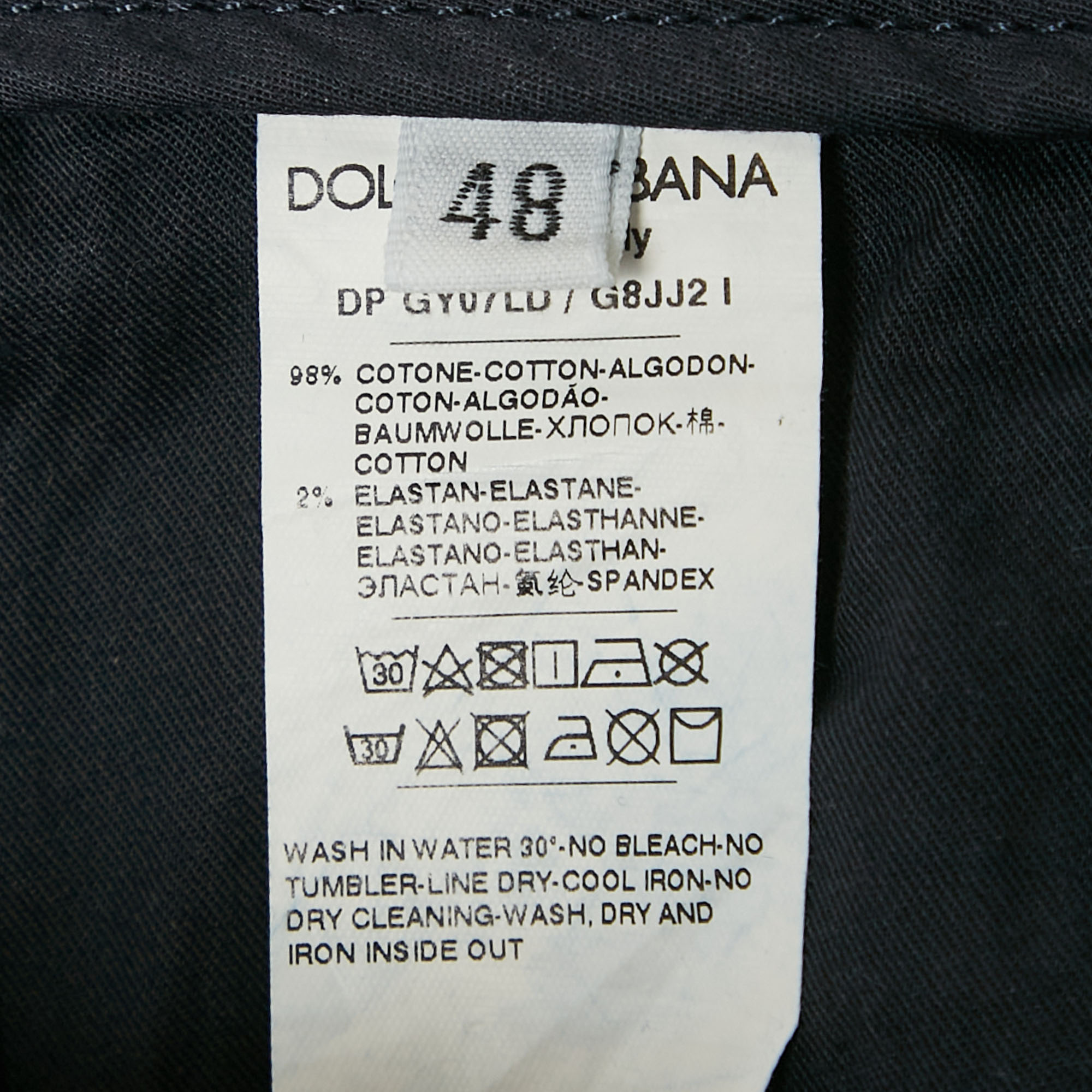 Dolce & Gabbana Navy Blue Denim Skinny Fit Jeans M Waist 31