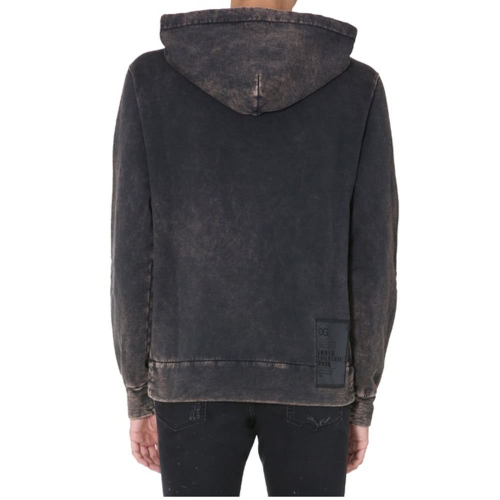 

Dolce & Gabbana Grey Distressed-effect Hoodie Size EU 46