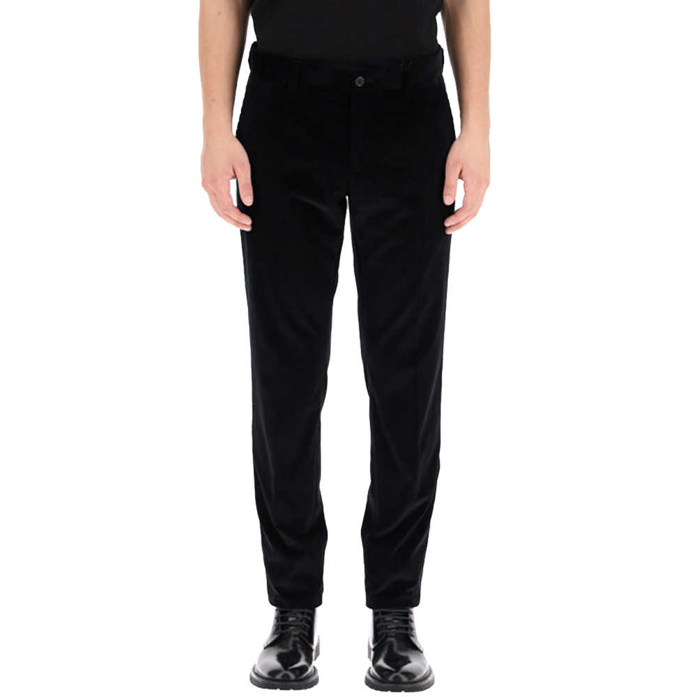 

Dolce & Gabbana Black slim-fit Corduroy Trousers Size EU 50