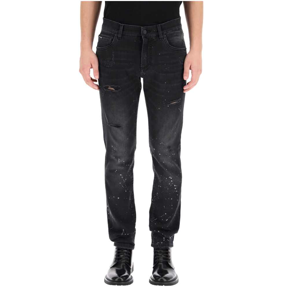 

Dolce & Gabbana Black/Grey Jeans Size IT 50