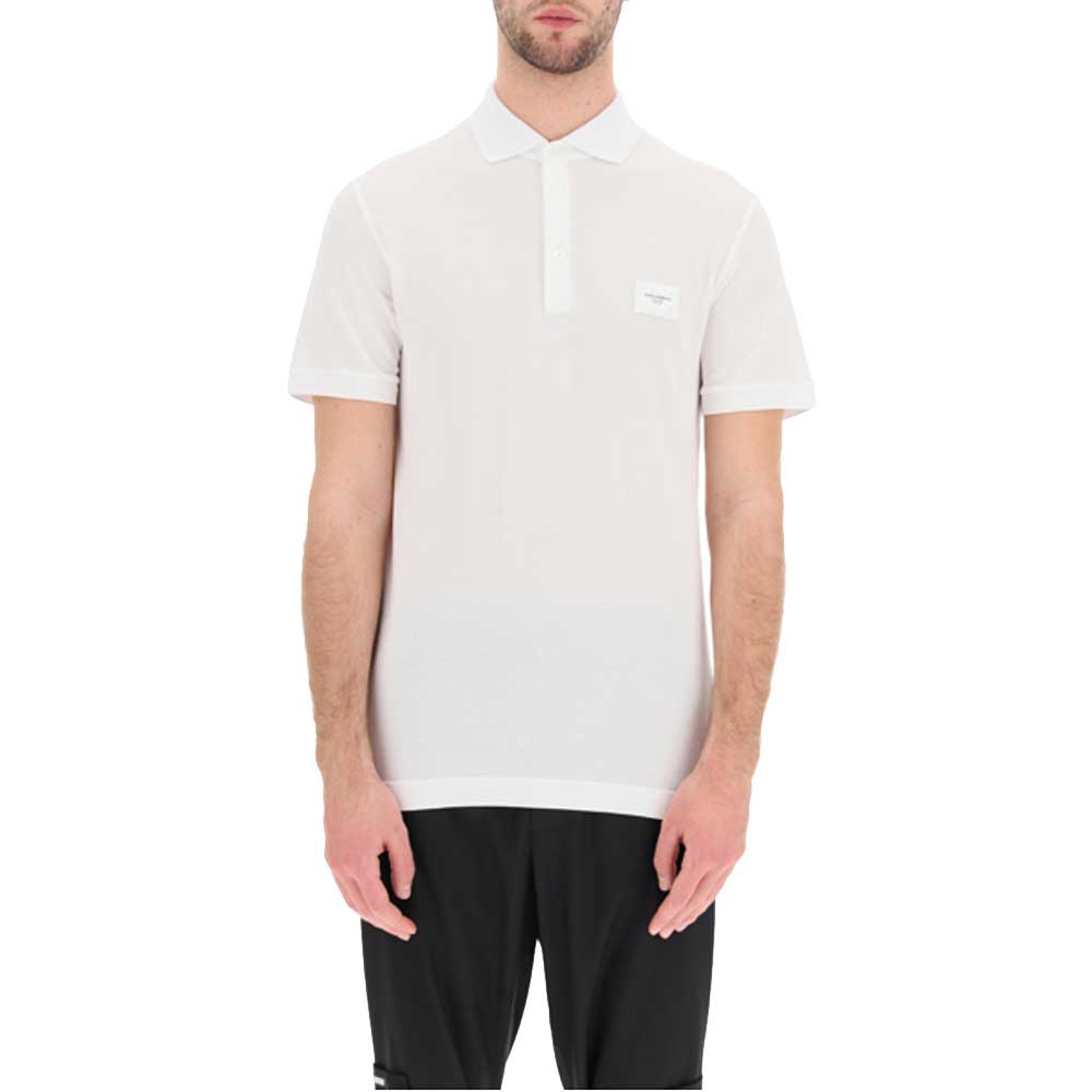 

Dolce & Gabbana Multicolor Polo Shirt Logo Size IT 52, White