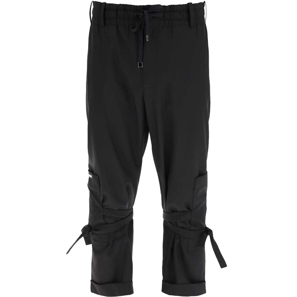 Pre-owned Dolce & Gabbana Black Jogging Trousers With Three-dimensional Logo Size It 46