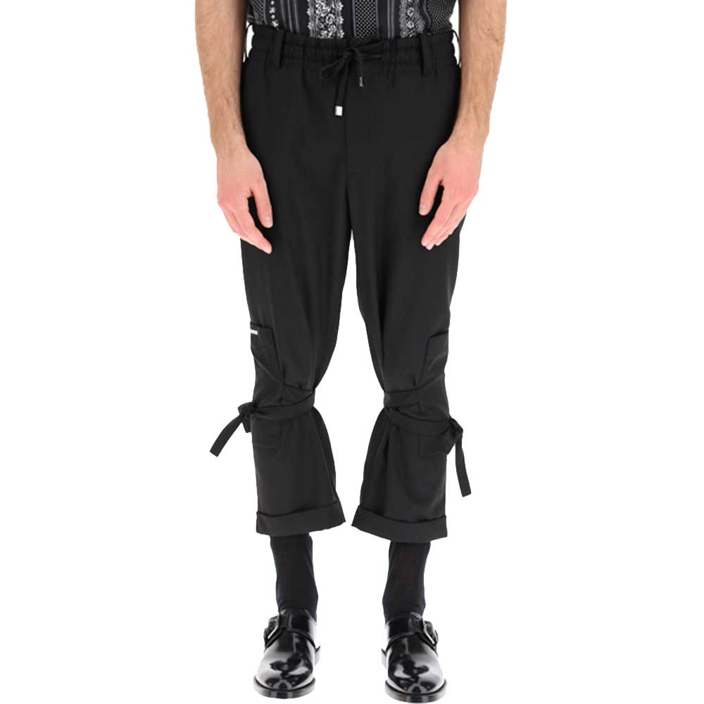 

Dolce & Gabbana Black Jogging Trousers With Three-Dimensional Logo Size IT 48