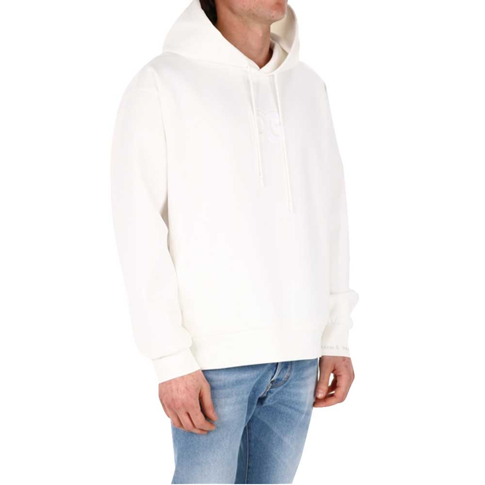 

Dolce & Gabbana White Logo Hoodie Size IT 46