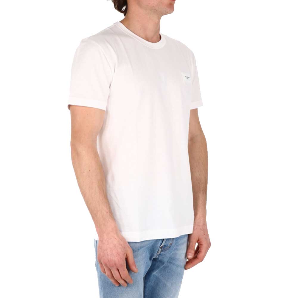 

Dolce & Gabbana White T-Shirt Logo Size IT 48