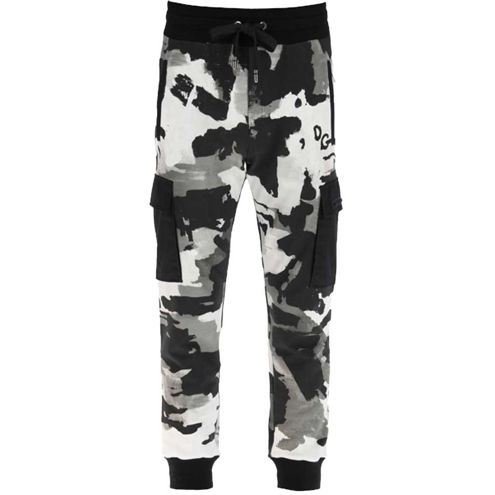 Pre-owned Dolce & Gabbana Multicolor Camouflage Jogging Trousers Size ...