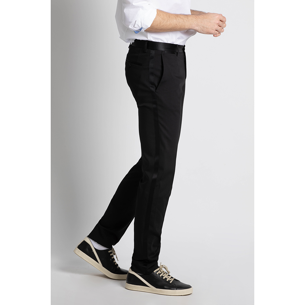 Pre Owned Dolce & Gabbana Black Slim Fit Trousers M (48)