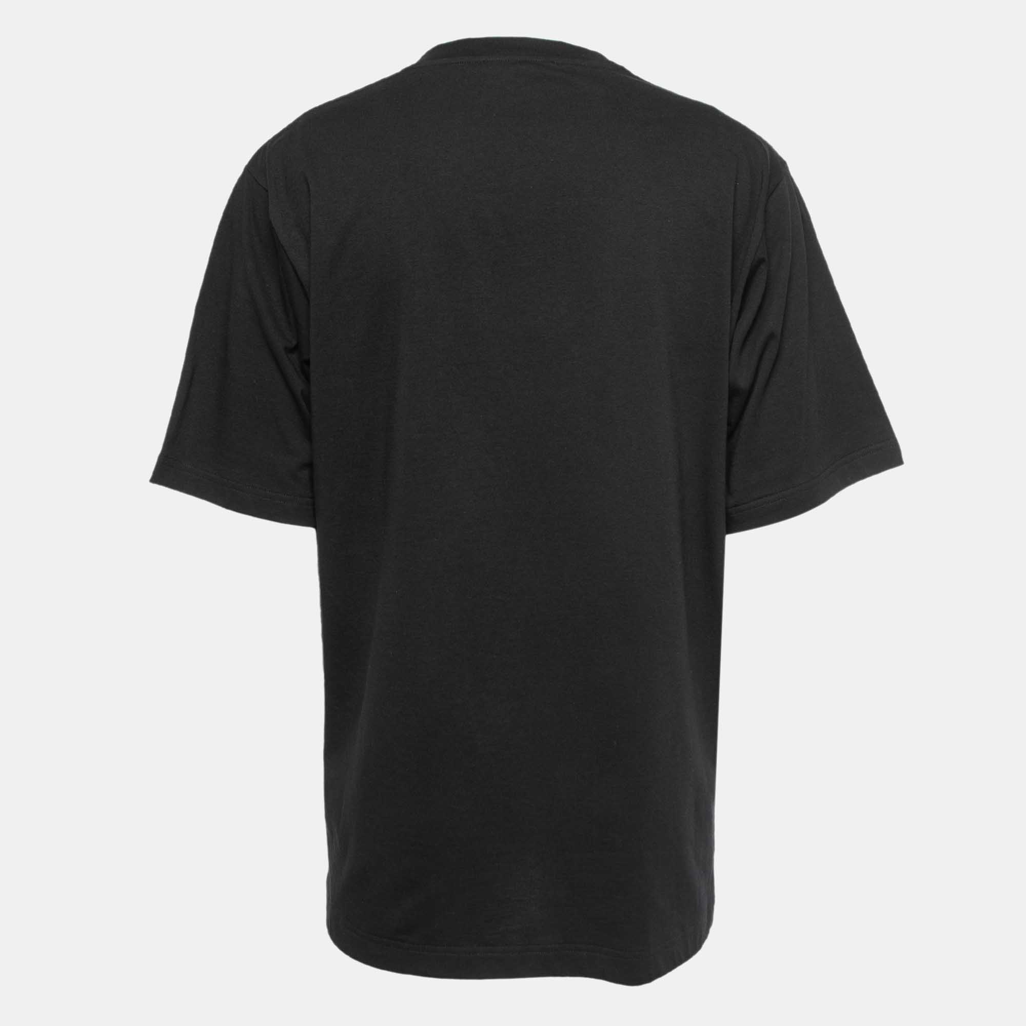 

Dolce & Gabbana X UNXD Black Logo Print Cotton T-Shirt 2XL