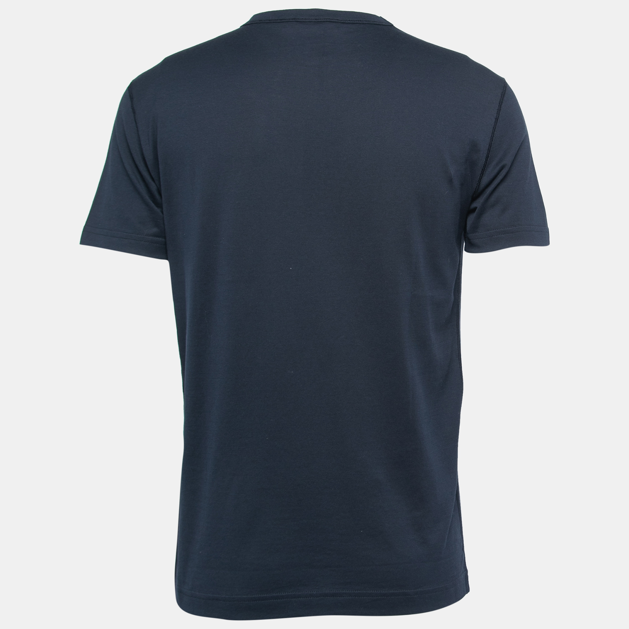 

Dolce & Gabbana Navy Blue Crew Neck Half Sleeve T-Shirt