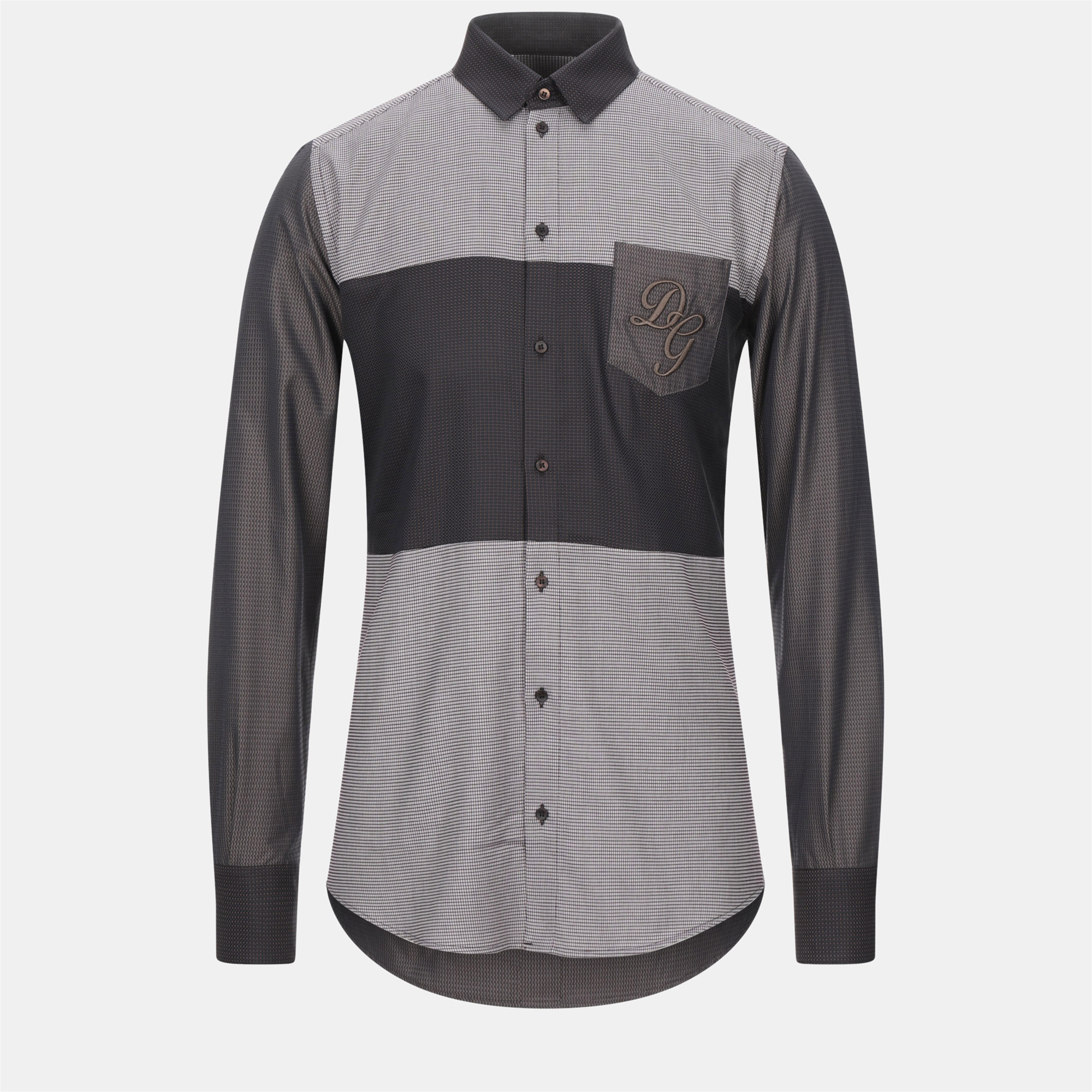 Pre-owned Dolce & Gabbana Cotton Shirt 38 In Grey