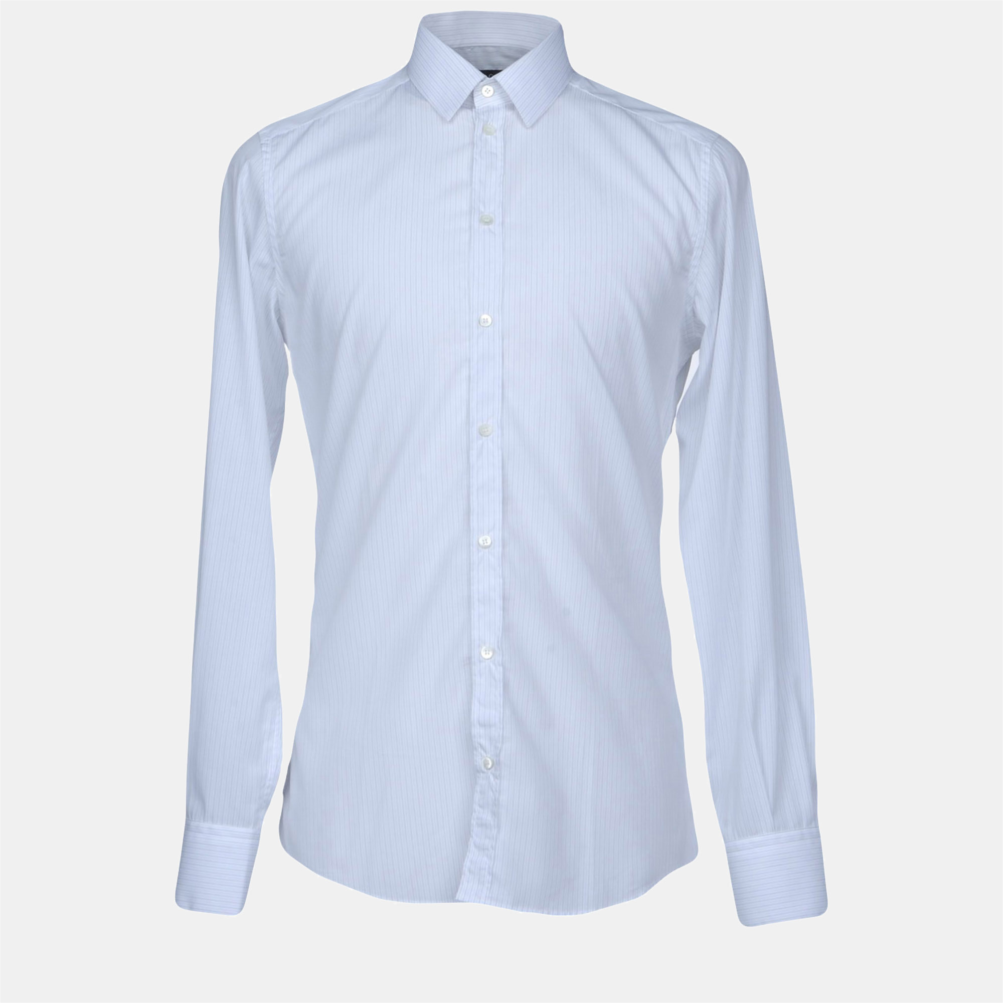 Pre-owned Dolce & Gabbana Cotton Shirts 37 In Blue