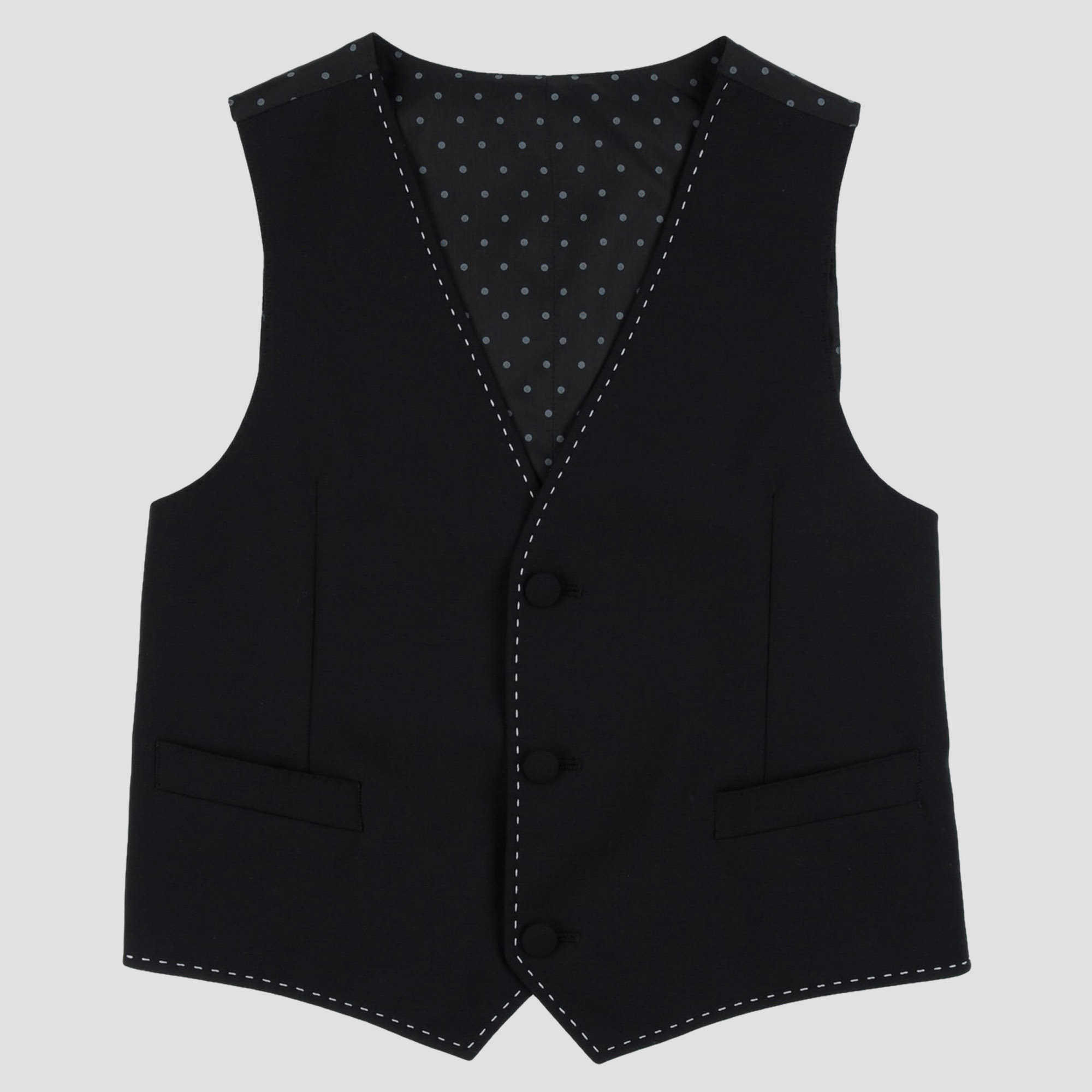 

Dolce & Gabbana Black Wool Vest Size 9/10Y
