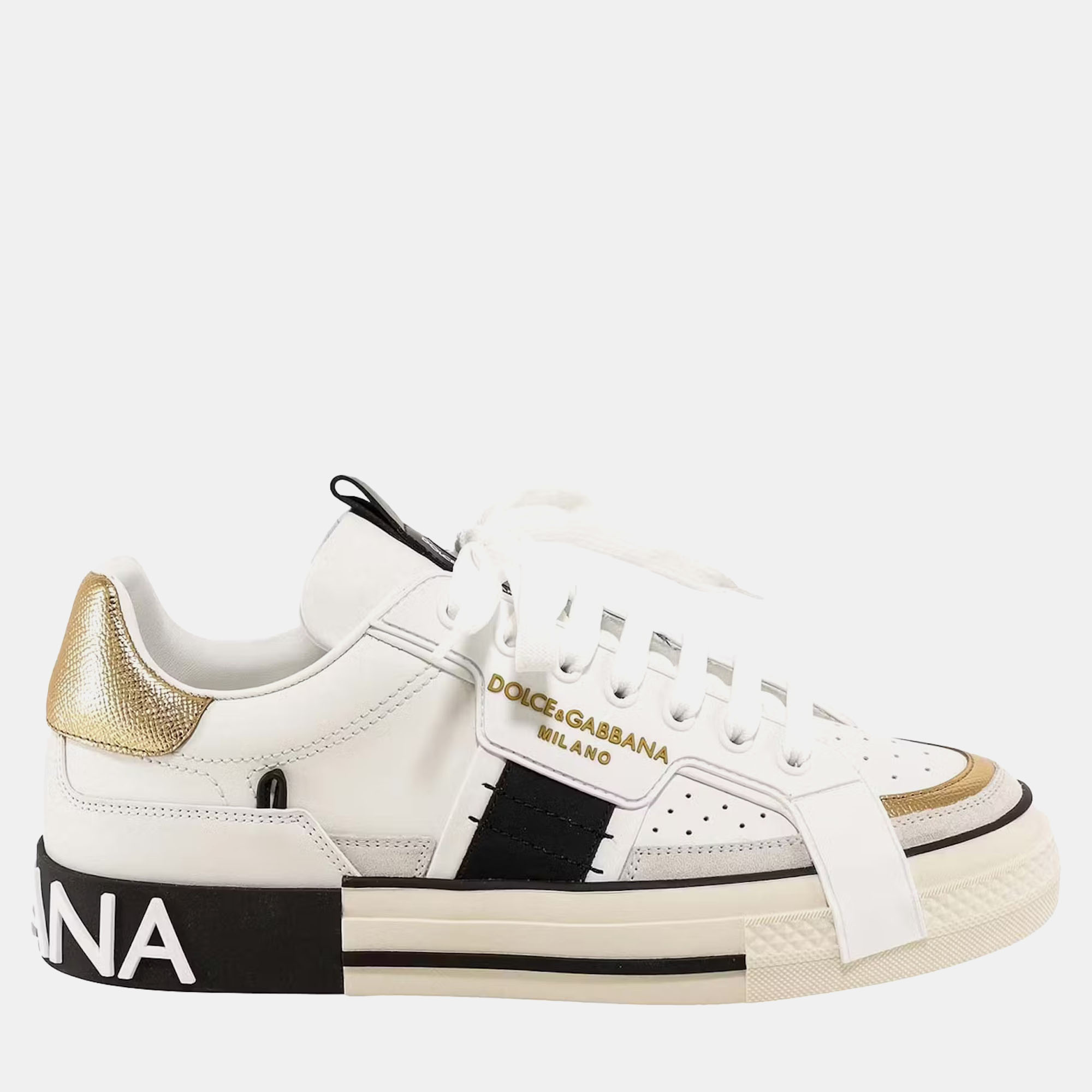 

Dolce & Gabbana White Gold 2.Zero Sneakers EU