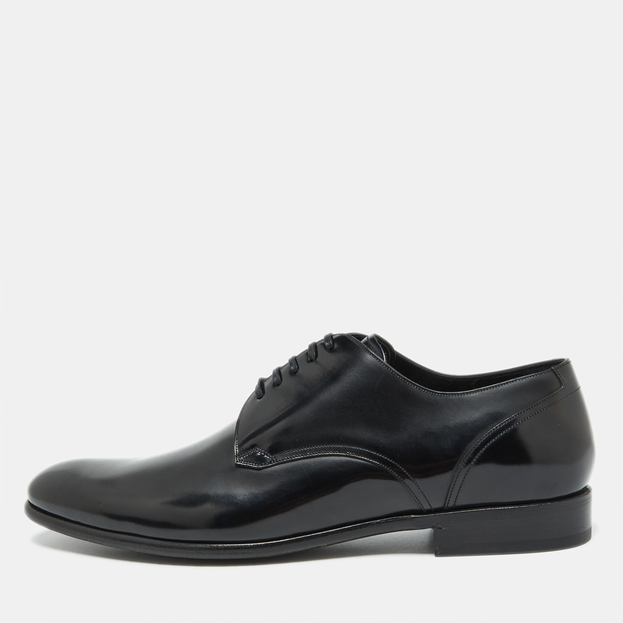 

Dolce & Gabbana Black Leather Lace Up Derby Size 42.5