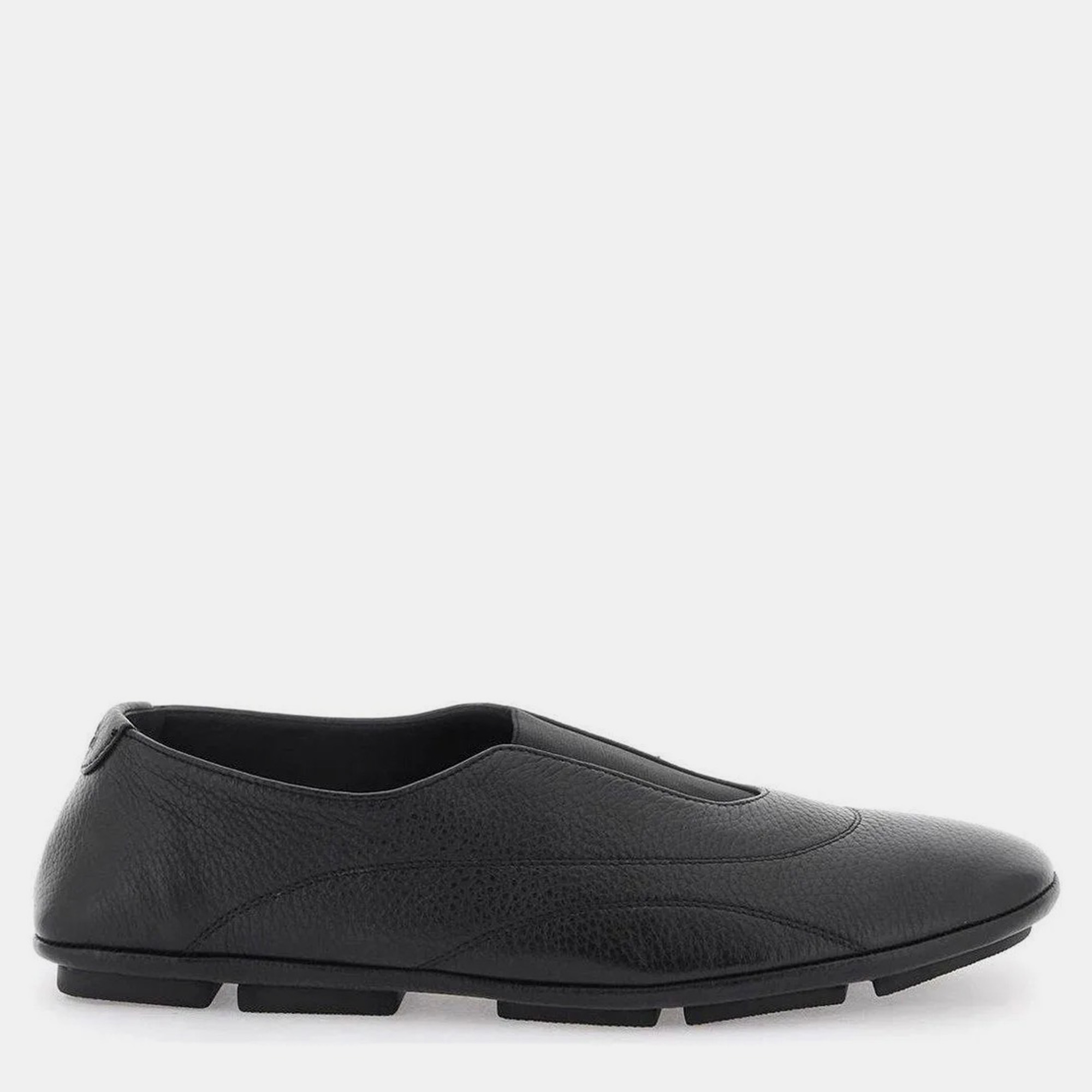 

Dolce & Gabbana Black Logo Embossed Loafers Men’s