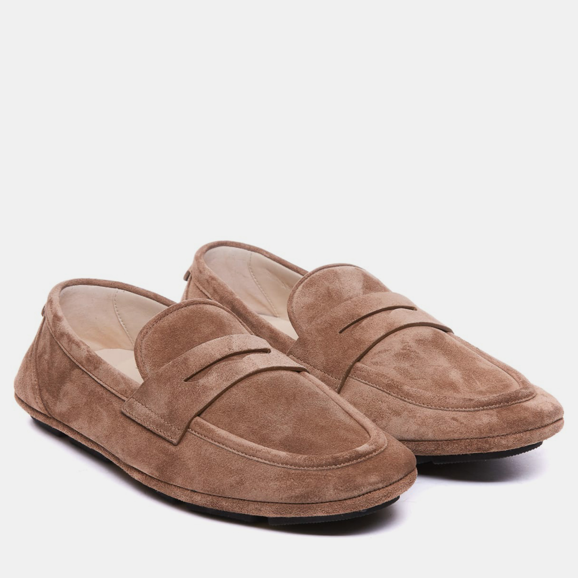 Dolce & Gabbana Brown Suede Loafers Men’s IT 45 