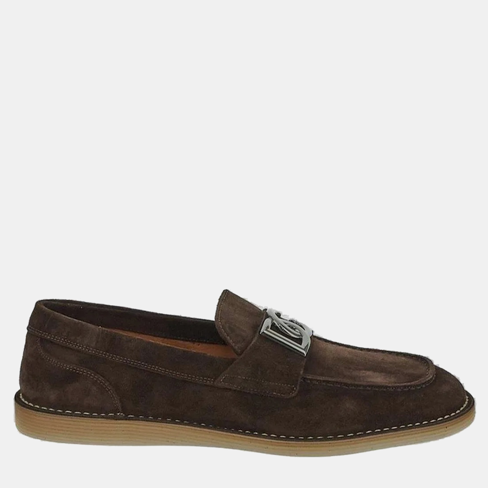 

Dolce & Gabbana Brown Logo Loafers Men’s